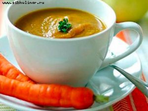 Суп-пюре "яблочно-морковный"