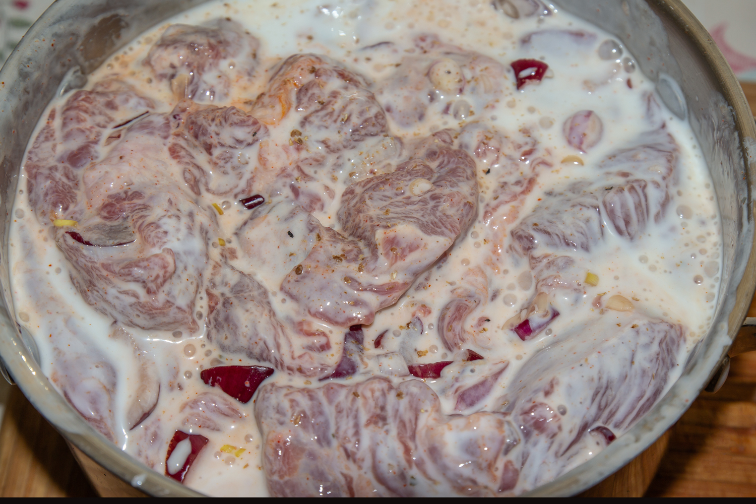 замаринованный шашлык по рецепту Шашлык из говядины на кефире