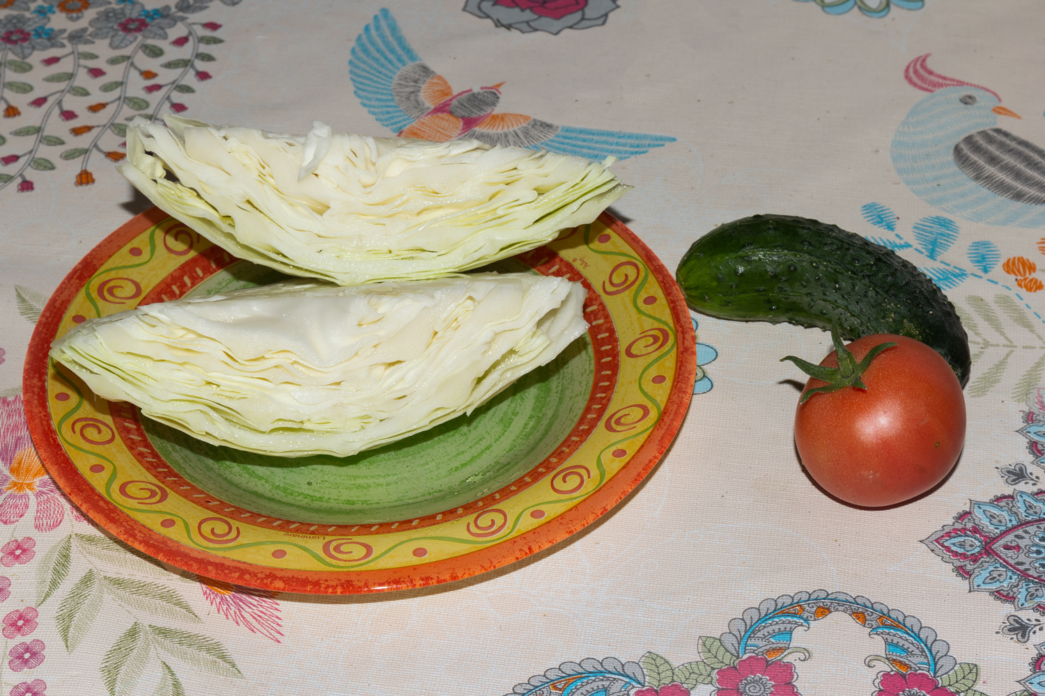 продукты для рецепта Салат из свежей капусты