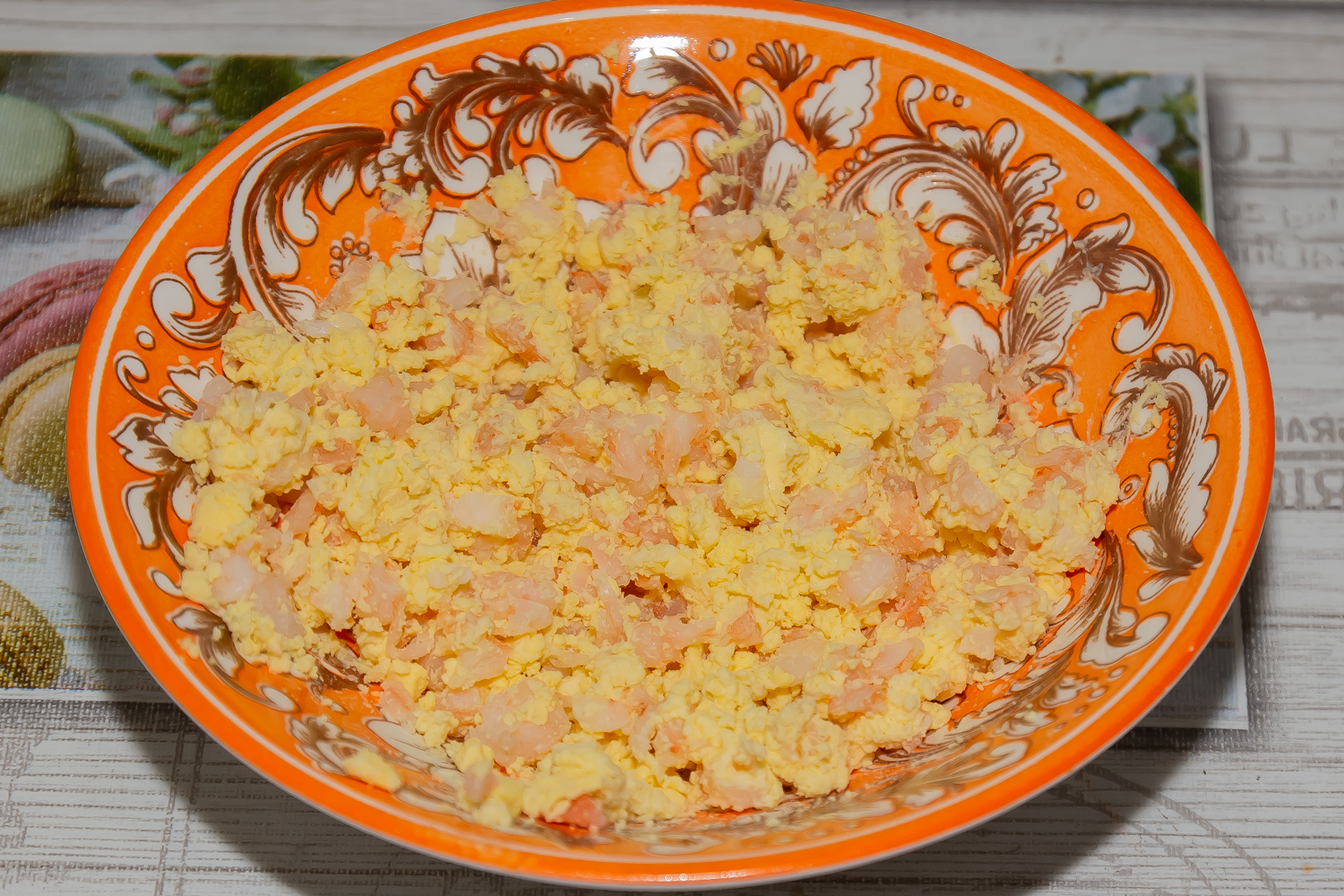 начинка по рецепту Яйца, фаршированные креветками 