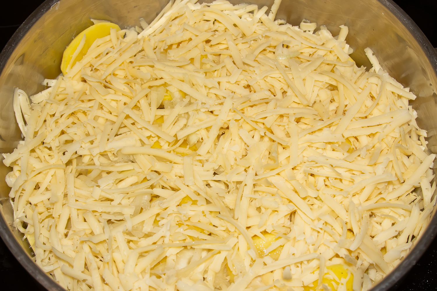 слой из сыра по рецепту Картошка по-лионски