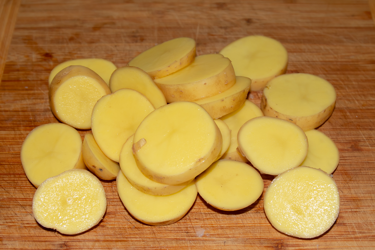 нарезанный картофель по рецепту