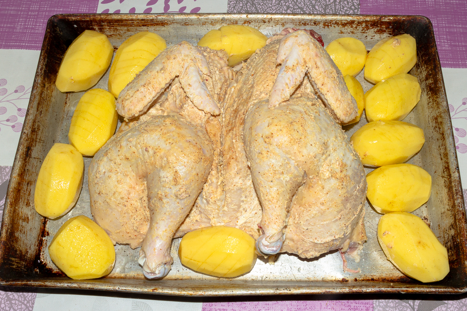 смазанная курица по рецепту Курица или цыпленок, жаренные целиком