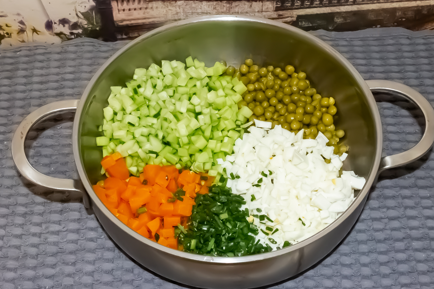 нарезанные овощи по рецепту