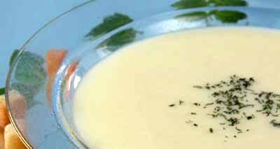 Суп-пюре из картофеля с гренками (2)