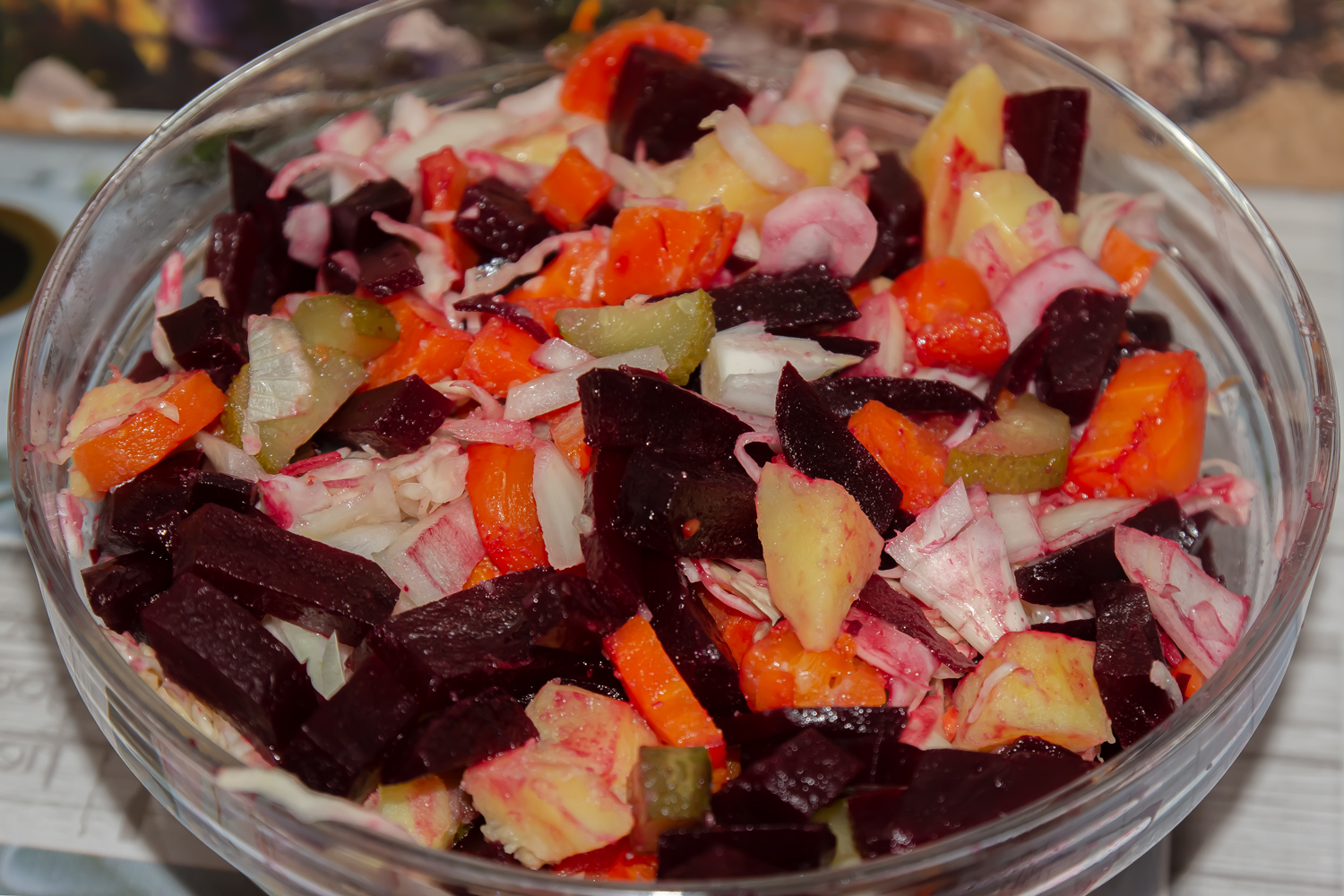 готовый салат по рецепту Винегрет Овощной
